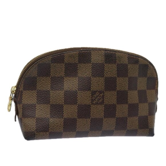 LOUIS VUITTON Damier Ebene Pochette Cosmetic PM Pouch - Picture 1 of 15